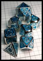 Dice : Dice - Metal Dice - Tbrand Chome and Blue Gear - Amazom Jan 2024